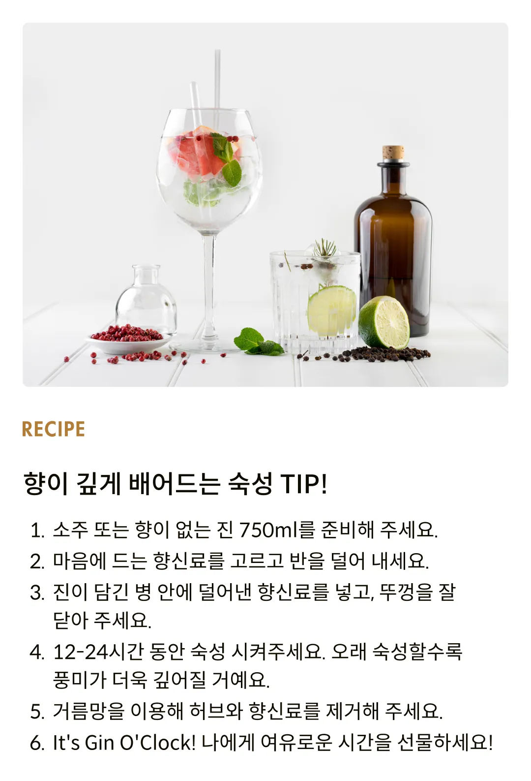 [잇 아트] 진어클락 칵테일 향신료 키트