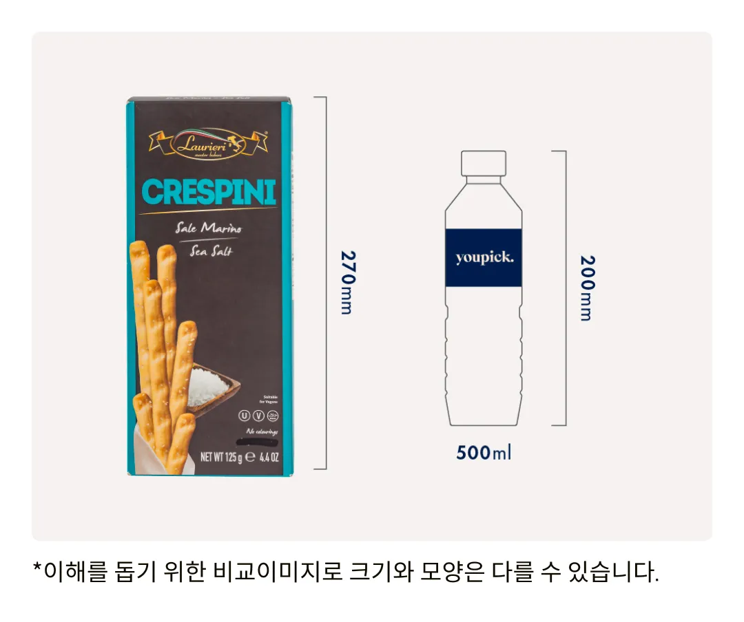 [라우리에리] 씨솔트 브레드스틱 125g [소비기한: 24-09-28]