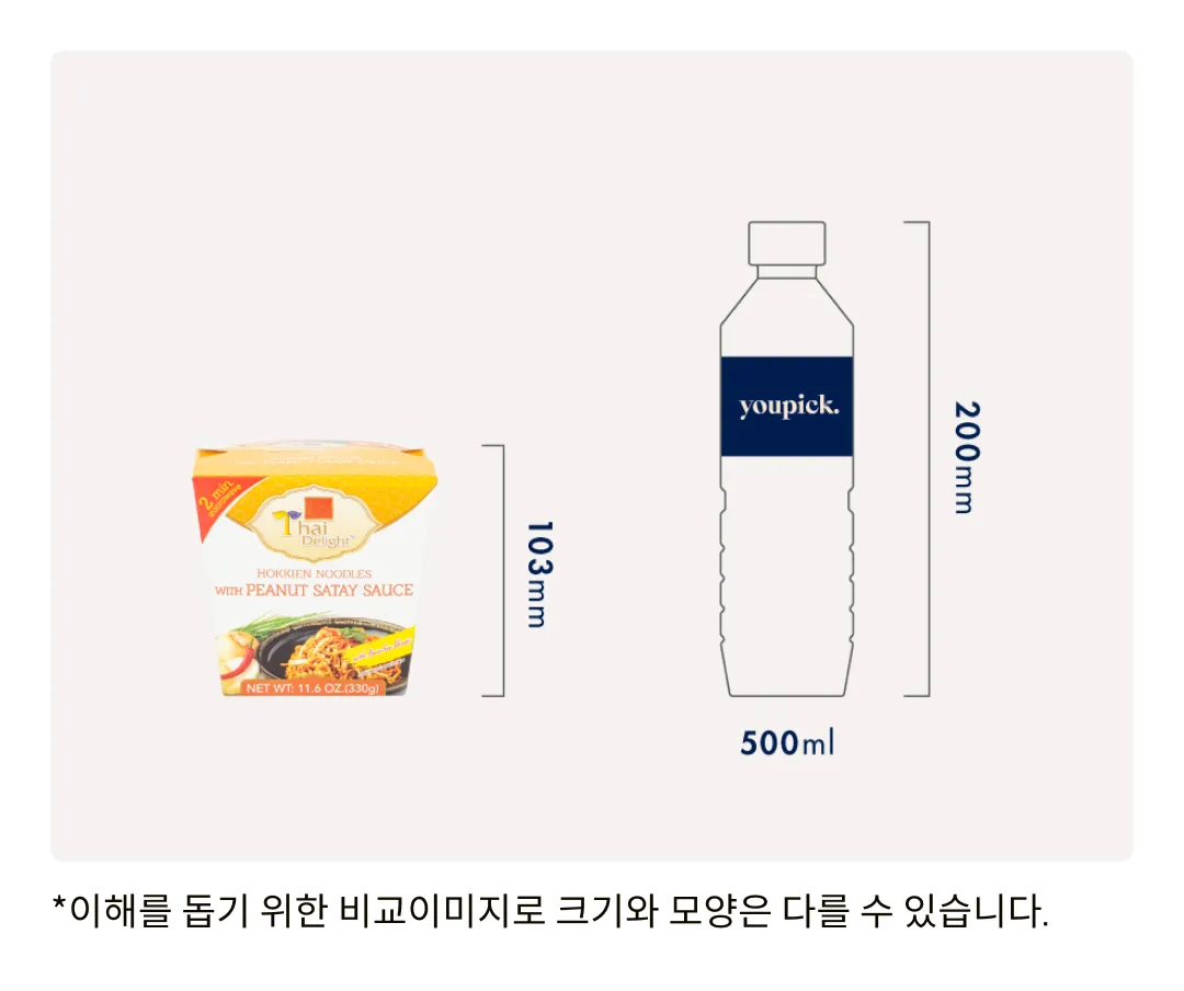 [타이 딜라이트] 호키엔 누들 박스 330g