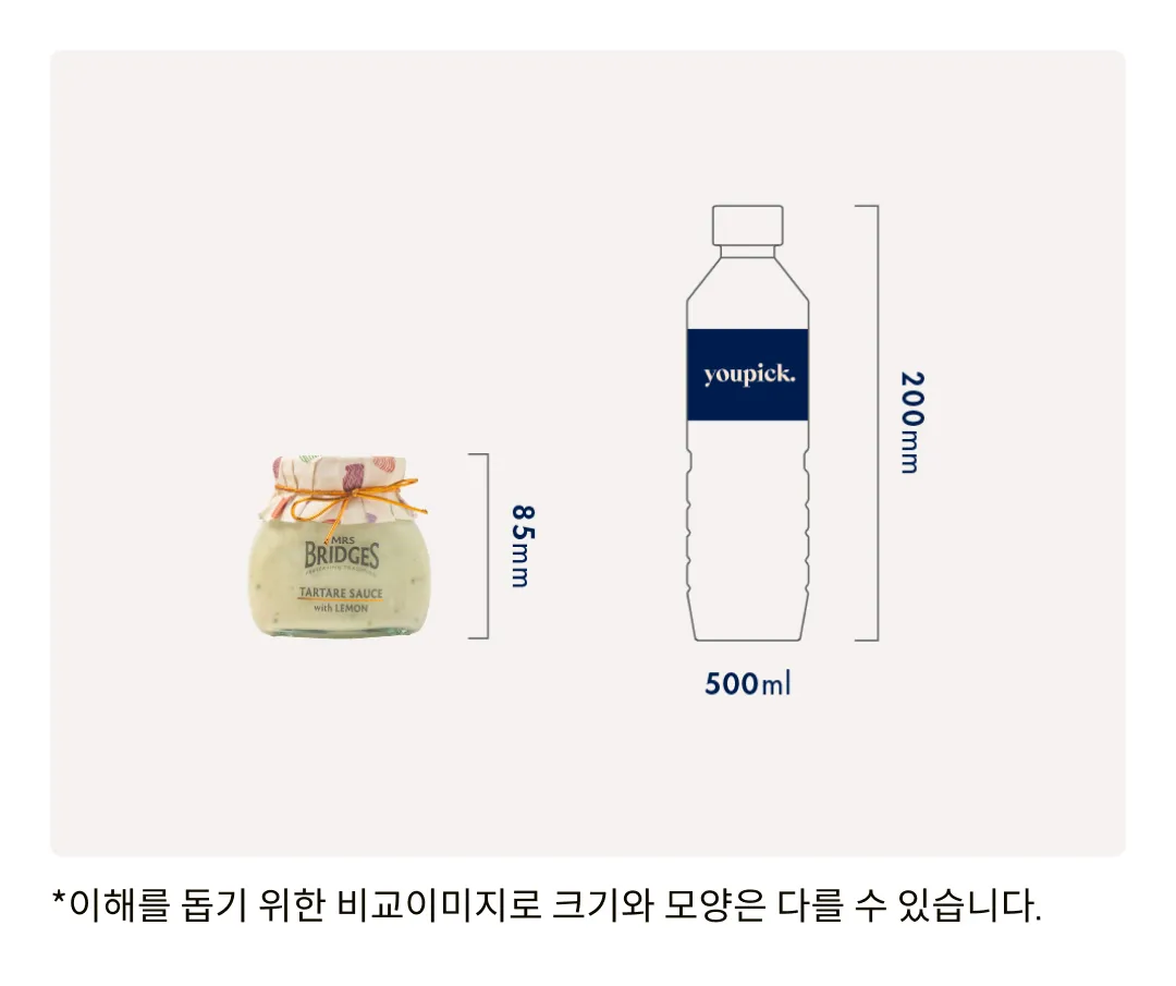 [미세스브릿지] 타르타르 소스 위드 레몬 180g