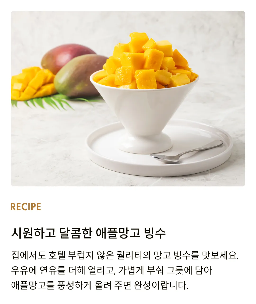 [항공직송] 브라질산 팔머 애플망고 2kg