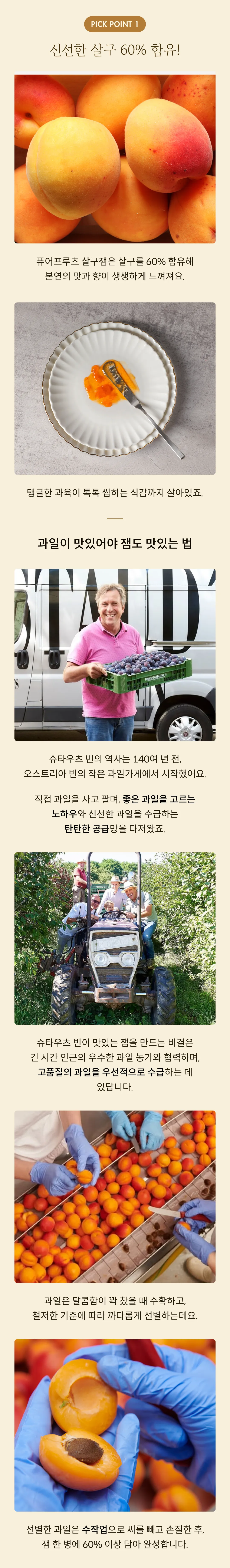 [슈타우츠빈] 퓨어프루츠 살구잼 250g