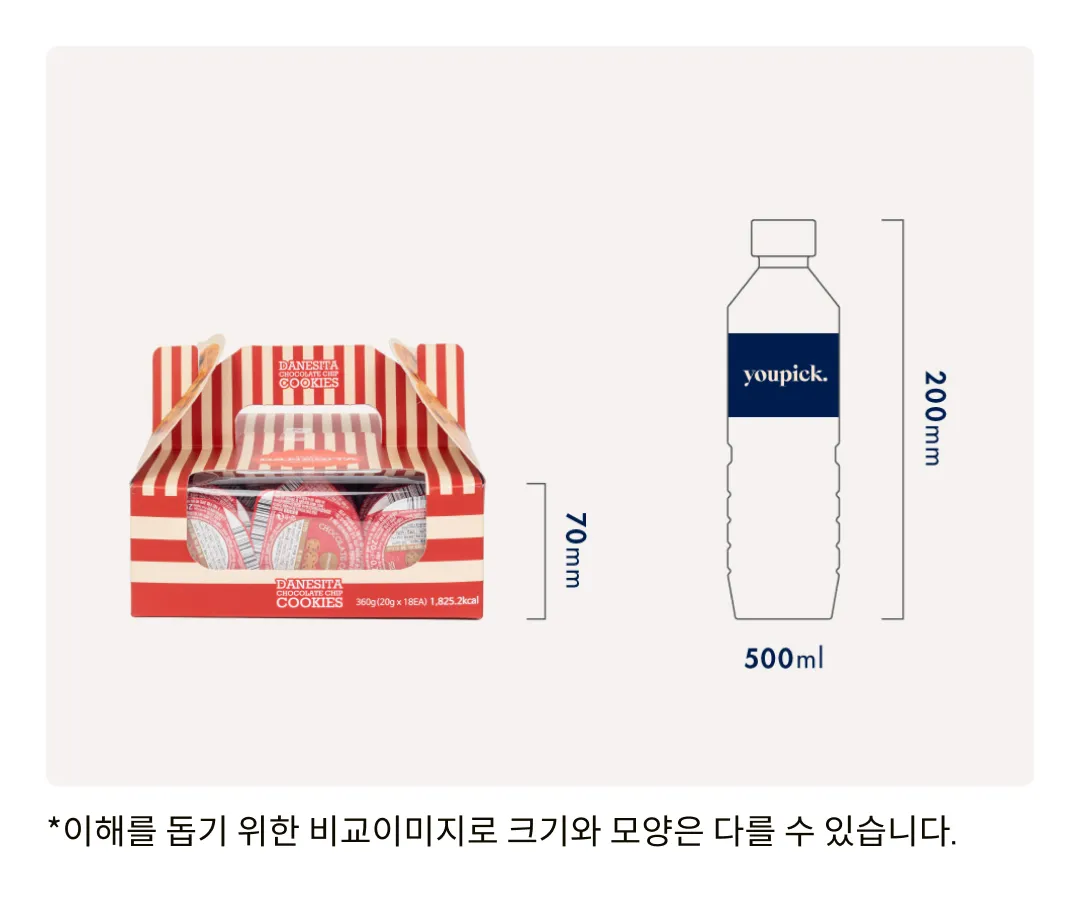 [댄케이크] 초콜릿칩 쿠키 싱글서브 360g