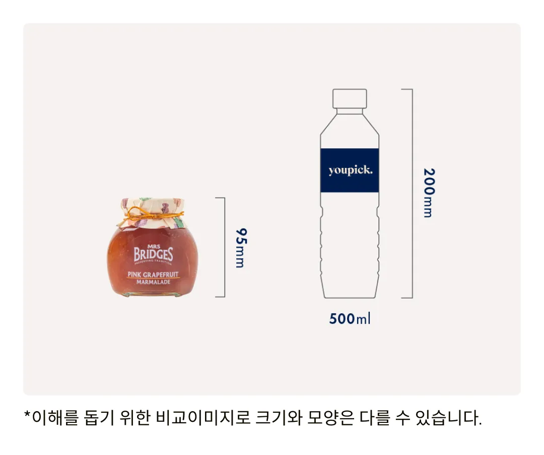 [미세스브릿지] 핑크자몽 마멀레이드 340g