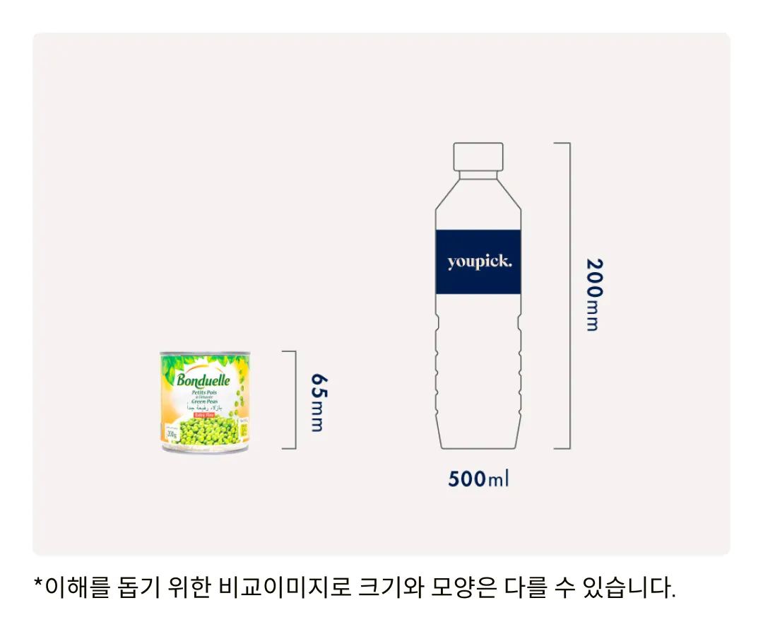 [봉듀엘] 완두콩 통조림 3개입