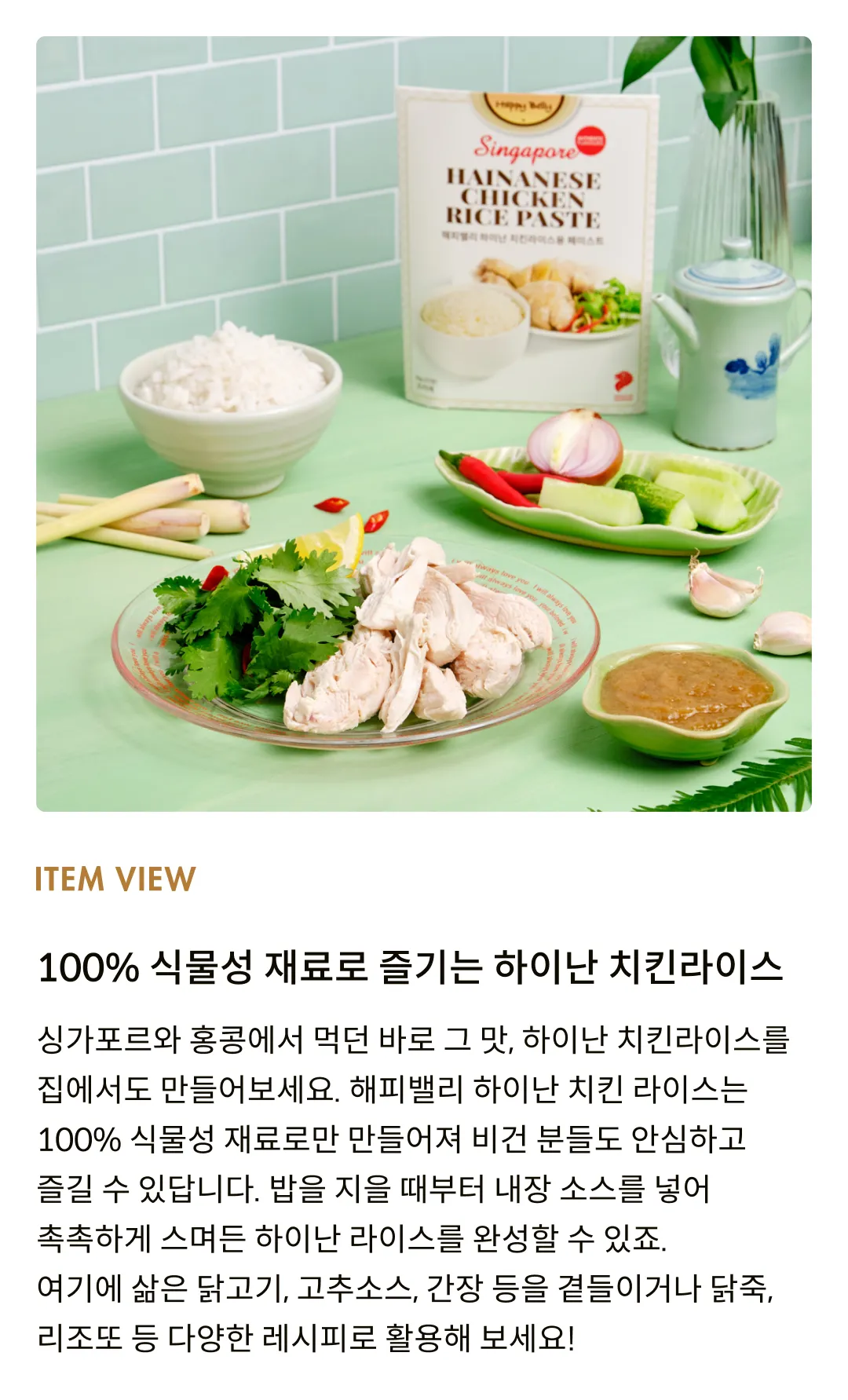 [해피밸리] 하이난 치킨라이스 페이스트 50g