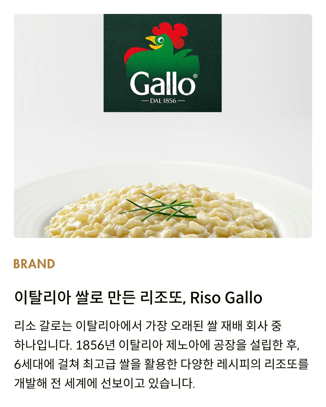 [갈로] 12분 완성, 이탈리아 리조또 3종