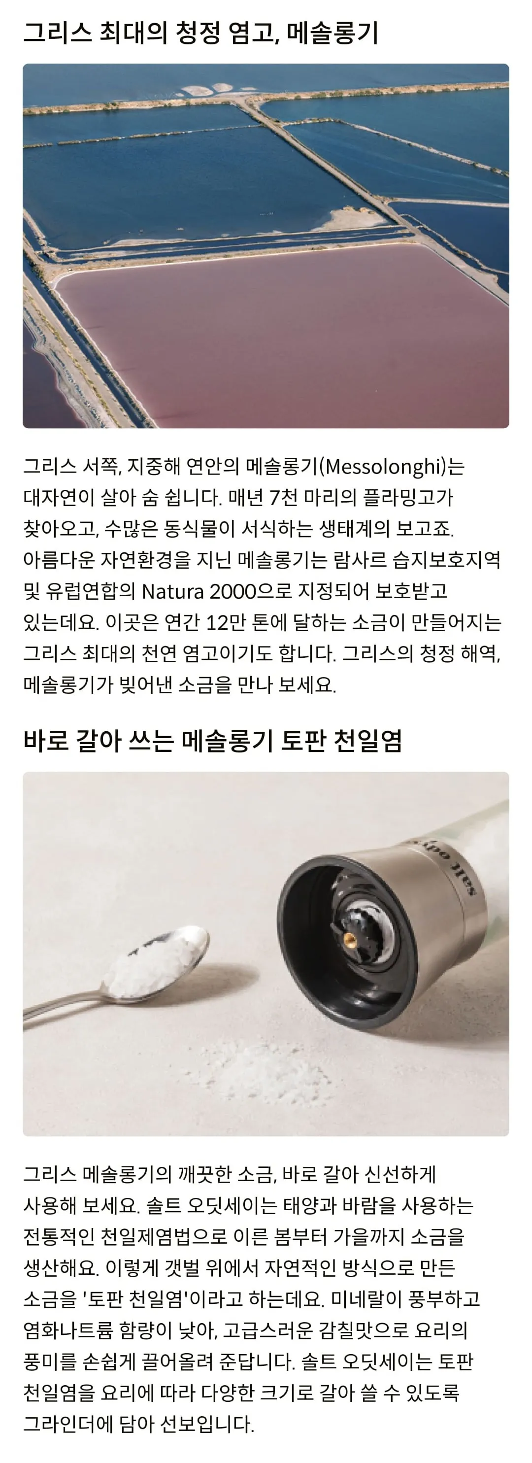 [솔트 오딧세이] 소금 그라인더 3종 선물세트 (씨솔트/레몬&튜메릭/스모크드)