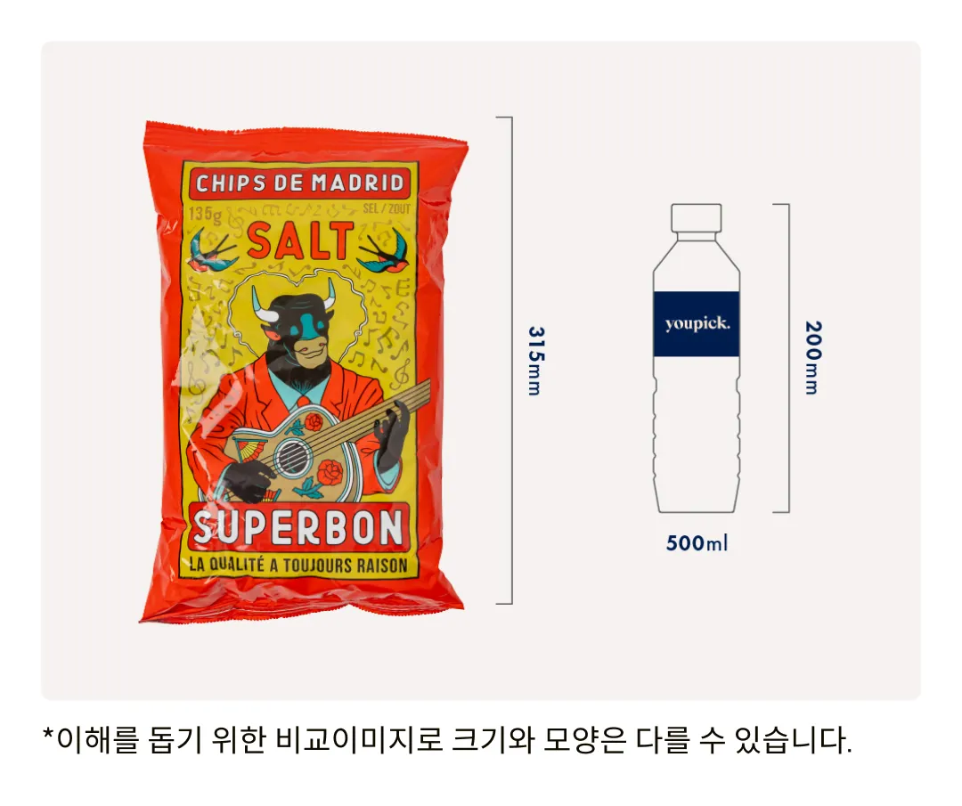 [슈퍼본] 마드리드 감자칩 솔트 135g