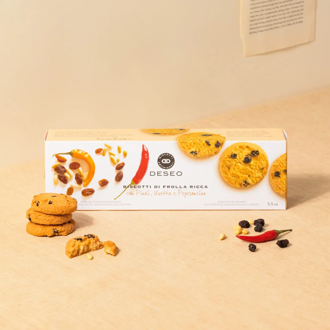 [데쎄오] 잣 & 건포도 & 칠리페퍼 퓨어버터 쇼트브레드 160g