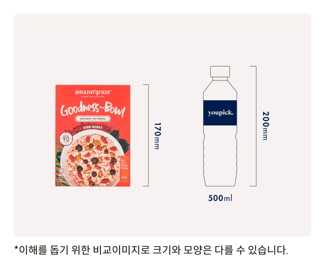 [어메이징 그레이즈] 굿니스 보울 오트밀 핑크베리