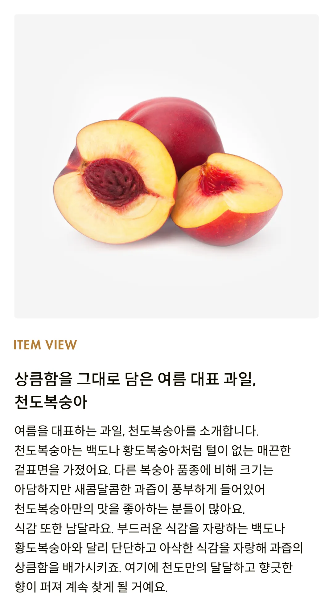 [오늘의복숭아] 시기별 가장 맛있는 천도복숭아 모음전