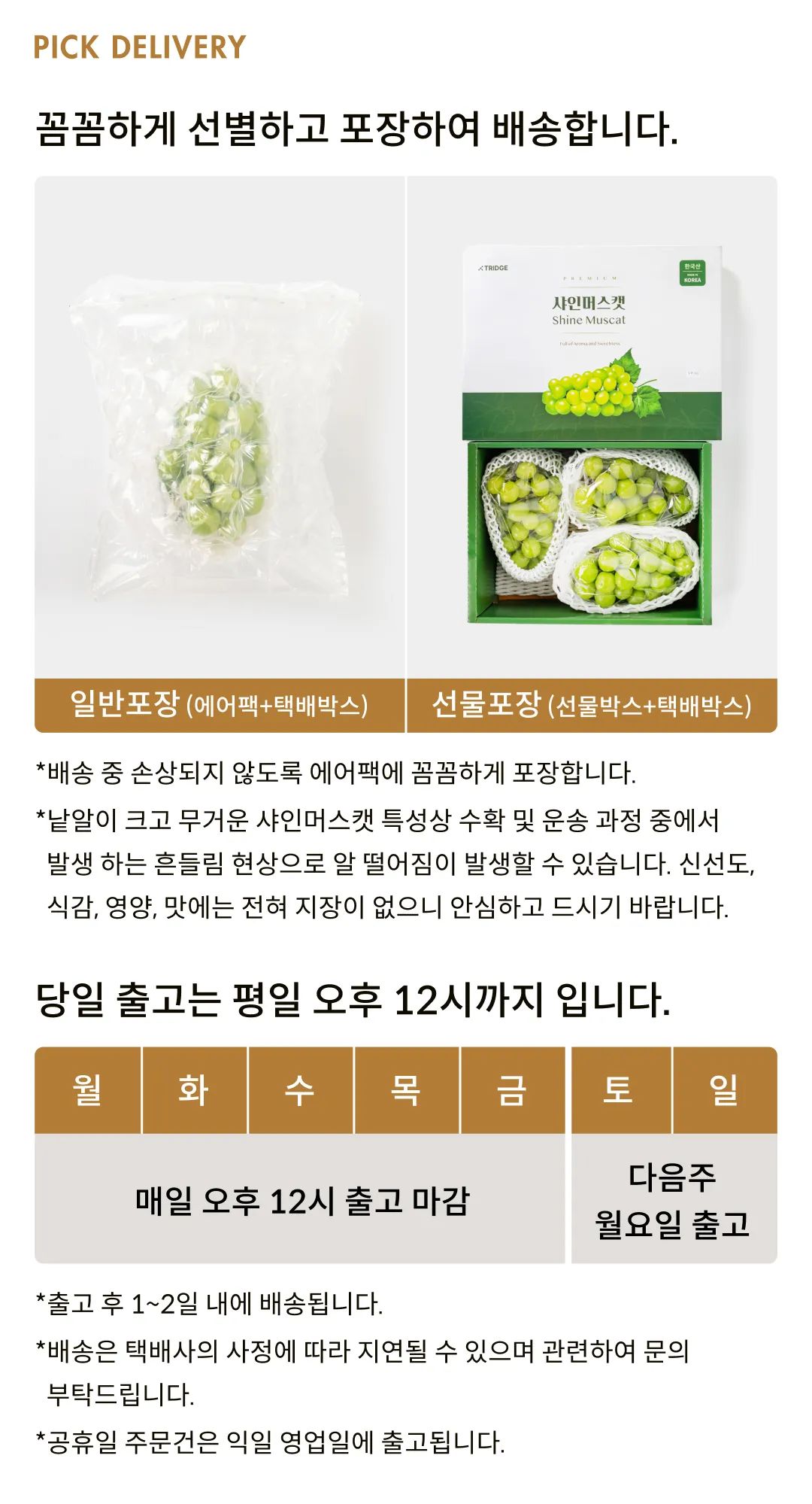[수출용] GAP인증 프리미엄 샤인머스캣 (1.5kg, 2kg)