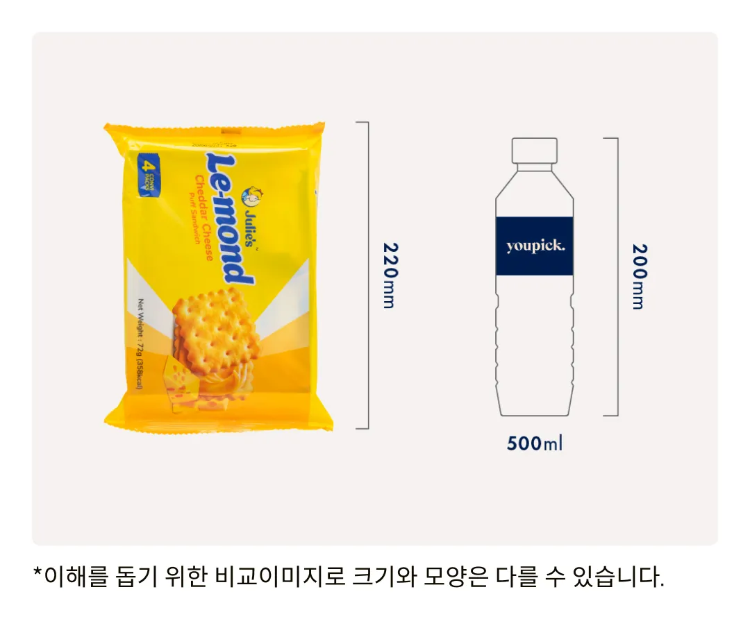 [줄리스] 르몽드 체다치즈 샌드위치 비스킷 72g