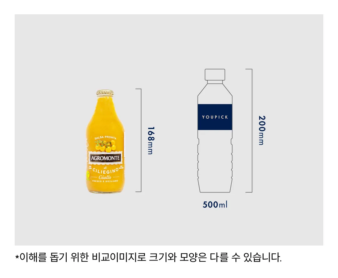 [아그로몬테] 옐로우 체리토마토 소스 330g [소비기한: 24-09-20]