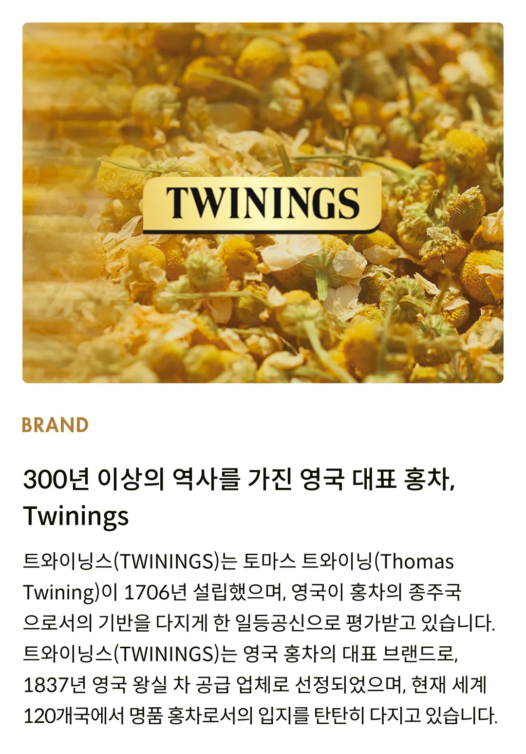 [트와이닝] 차 4종