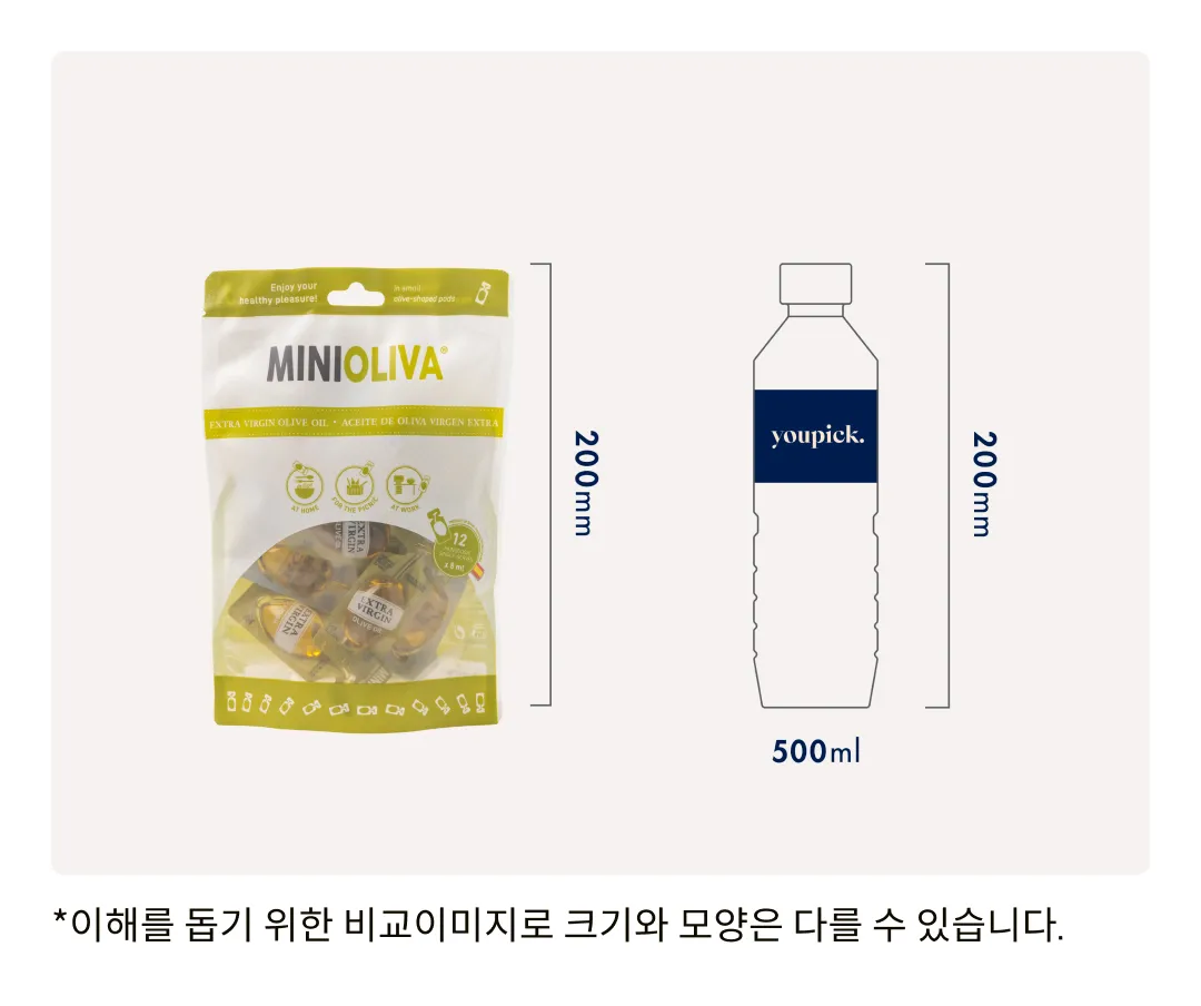 [미니올리바] 엑스트라버진 올리브오일 96ml (8ml X 12개입)