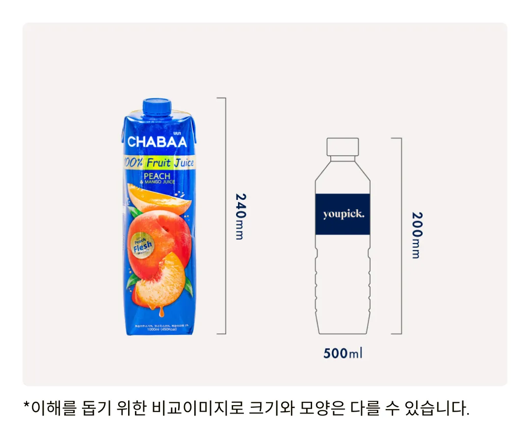 [차바] 복숭아 망고 주스