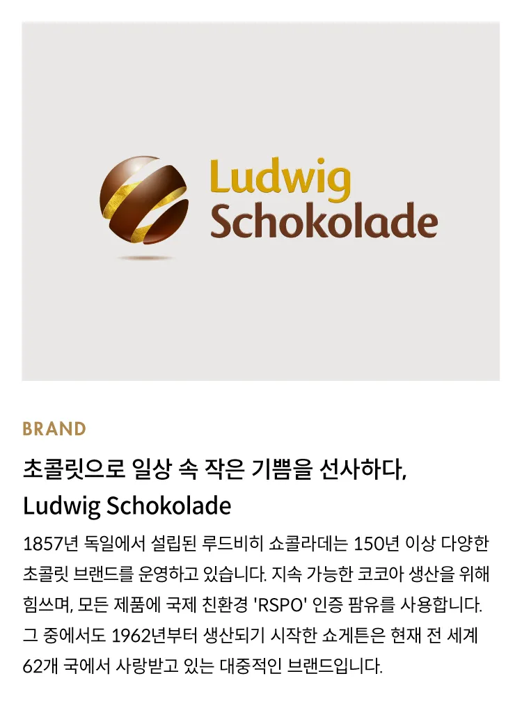 [쇼게튼] 독일 조각 초콜릿 4종