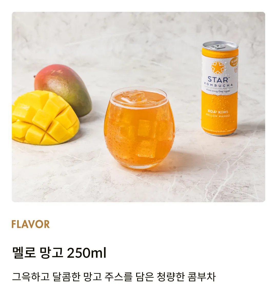 [스타 콤부차] 멜로 망고 250ml